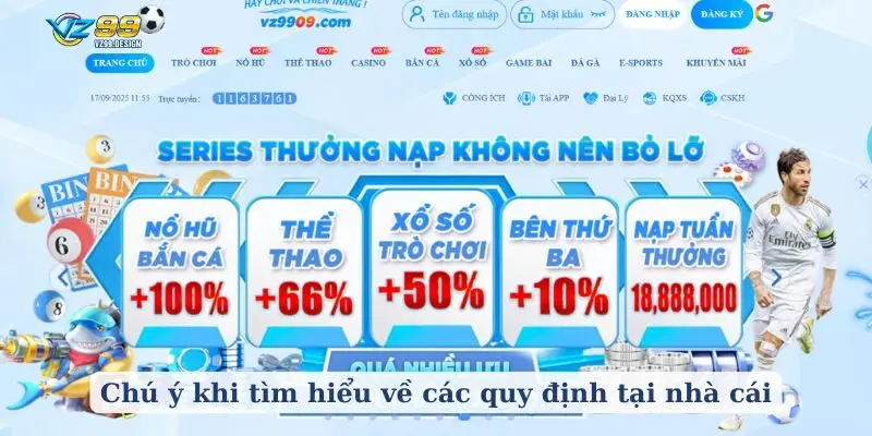Chú ý khi tìm hiểu về các quy định tại nhà cái
