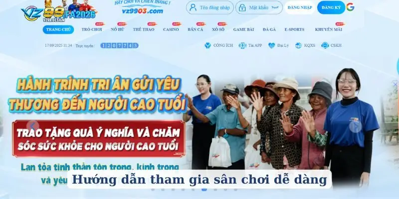 Hướng dẫn tham gia sân chơi dễ dàng