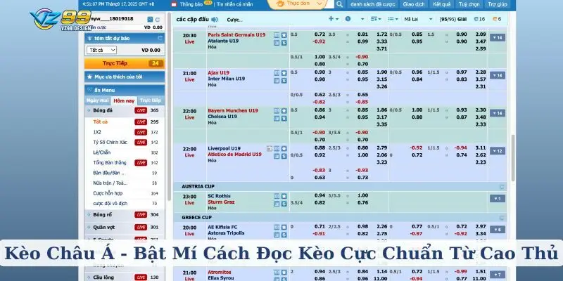 Kèo Châu Á - Bật Mí Cách Đọc Kèo Cực Chuẩn Từ Cao Thủ