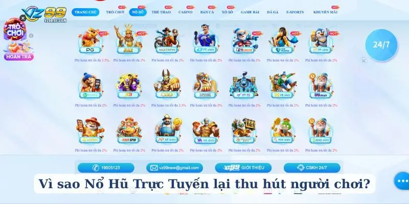 Vì sao Nổ Hũ Trực Tuyến lại thu hút người chơi?