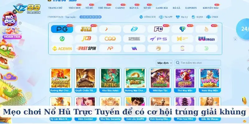 Mẹo chơi Nổ Hũ Trực Tuyến để có cơ hội trúng giải khủng