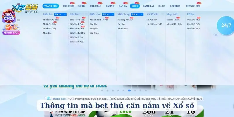 Thông tin mà bet thủ cần nắm về Xổ số