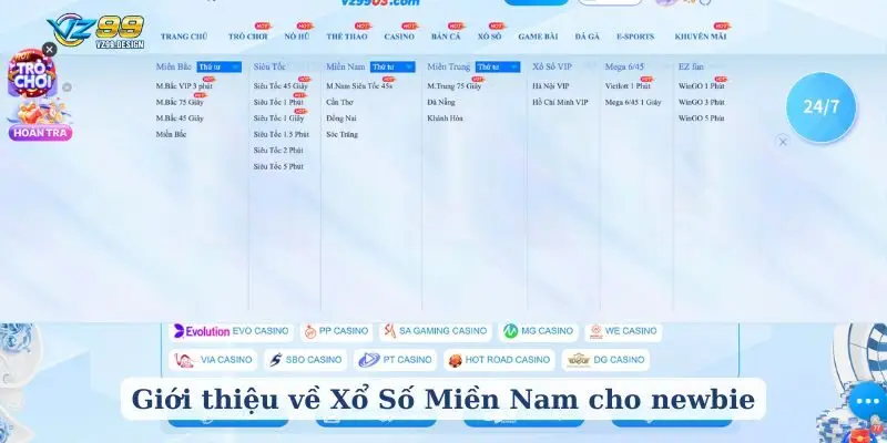 Giới thiệu về Xổ Số Miền Nam cho newbie