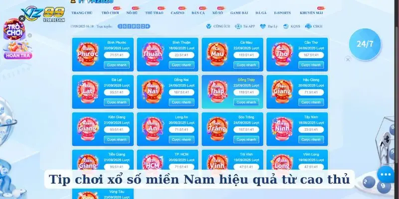 Tip chơi xổ số miền Nam hiệu quả từ cao thủ
